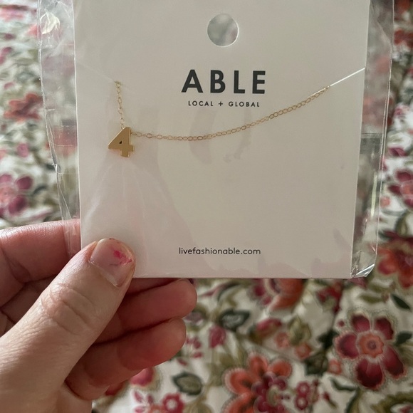 Jewelry - Able NWT Number 4 necklace